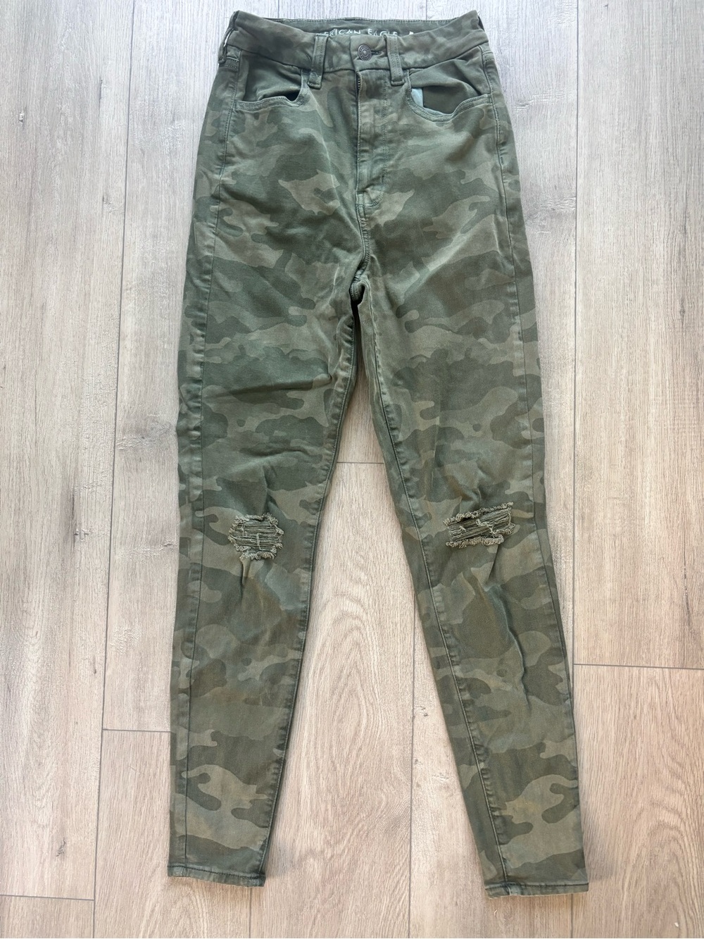 American Eagle Olive Green Skinny Jeans